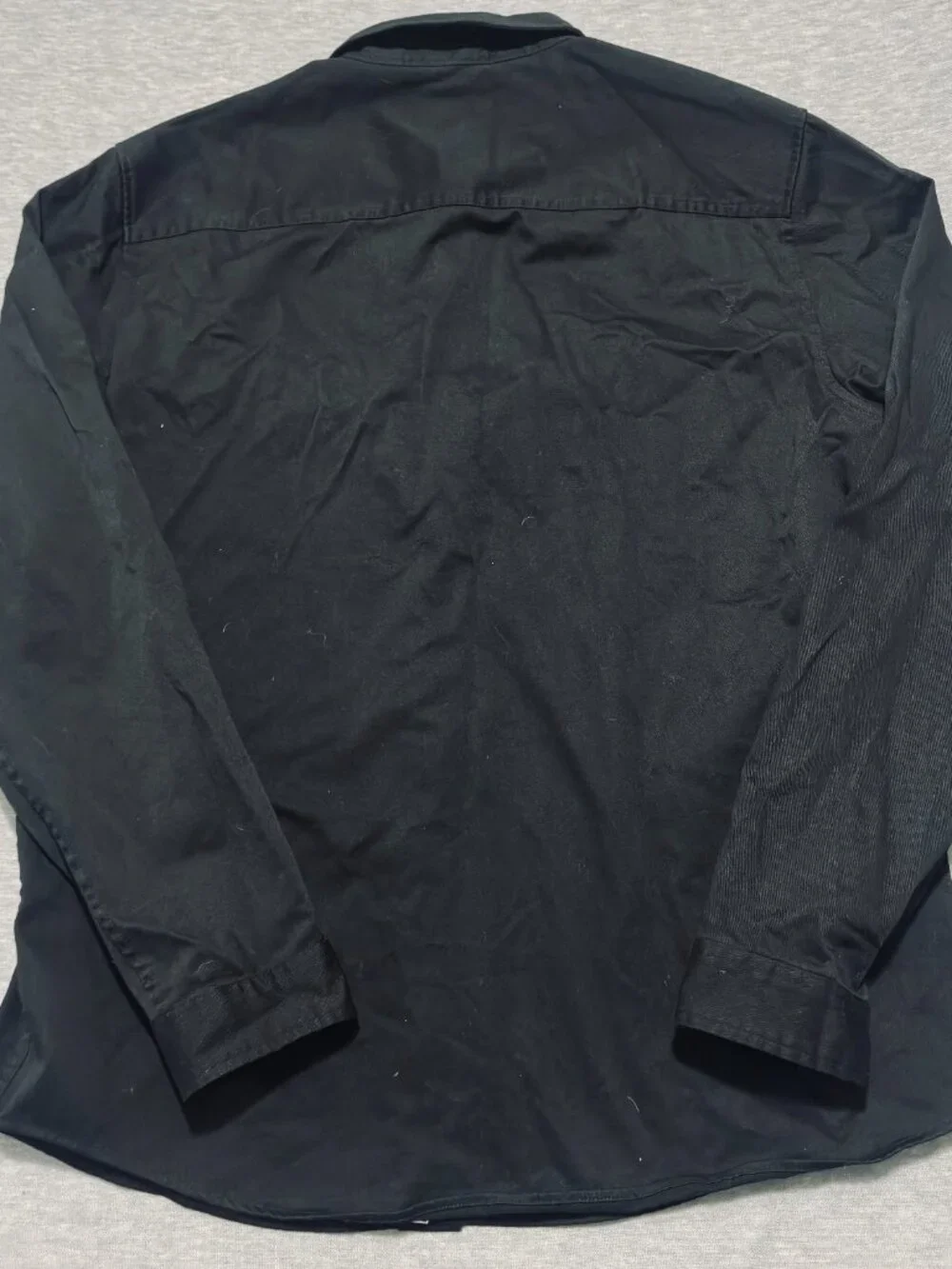 Salty Crew Shirt Mens XL Black Long Sleeve Button Front Utility Work Cotton